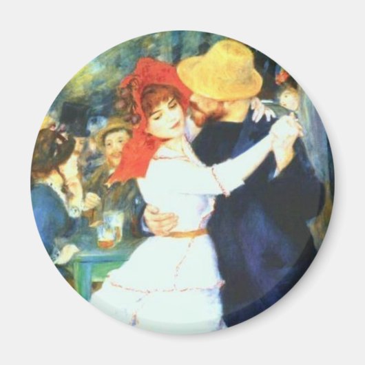 Renoir's Dance bij Bougival Magneet (Voorkant)