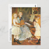 Renoir's Daughters of Catulle Mendes Briefkaart (Voorkant / Achterkant)