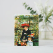 Renoir's 'de twee zussen, op de Terrace' Briefkaart (Staand voorkant)