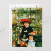 Renoir's 'de twee zussen, op de Terrace' Briefkaart (Voorkant / Achterkant)
