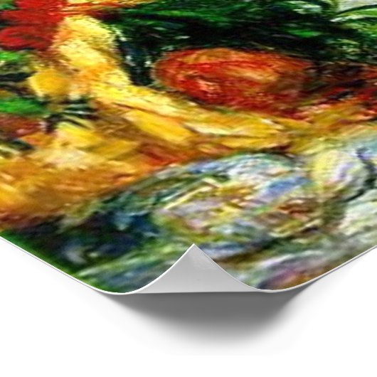 Renoir's 'de twee zussen, op de Terras' Poster (Hoek)