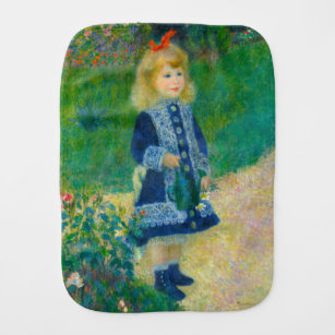 Renoir's kleine meisje in Blauw met watering can Monddoekje