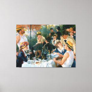 Renoir's Luncheon of the Boating Party (1881) Canvas Afdruk