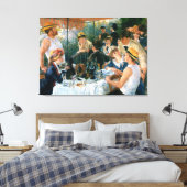 Renoir's Luncheon of the Boating Party (1881) Canvas Afdruk (Insitu (Slaapkamer))