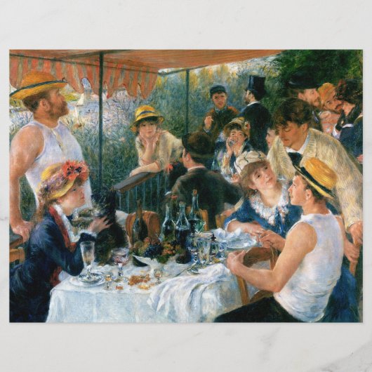 Renoir's Luncheon of the Boating Party (1881) Flyer (Voorkant)