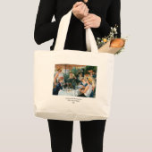 Renoir's Luncheon of the Boating Party (1881) Grote Tote Bag (Voorkant (product))