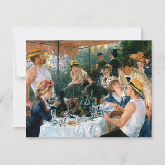 Renoir's Luncheon of the Boating Party (1881) Kaart (Voorkant)