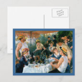 Renoir's Luncheon of the Boating Party (1881) Uitnodiging Briefkaart (Voorkant / Achterkant)