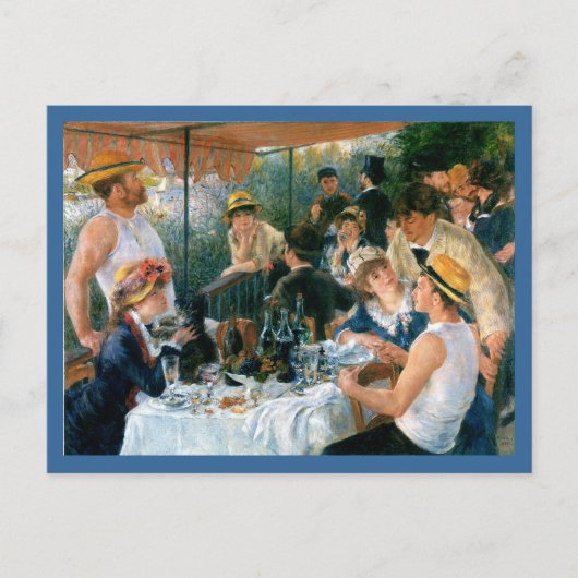Renoir's Luncheon of the Boating Party (1881) Uitnodiging Briefkaart (Voorkant)