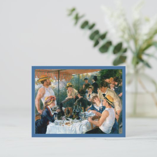 Renoir's Luncheon of the Boating Party (1881) Uitnodiging Briefkaart (Staand voorkant)