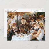 Renoir's "Luncheon of the Boating Party" Briefkaart (Voorkant / Achterkant)
