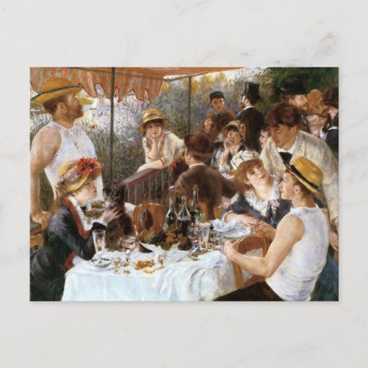 Renoir's "Luncheon of the Boating Party" Briefkaart (Voorkant)