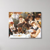 Renoir's "Luncheon of the Boating Party" Canvas Afdruk (Voorkant)