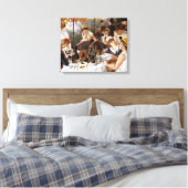Renoir's "Luncheon of the Boating Party" Canvas Afdruk (Insitu (Slaapkamer))