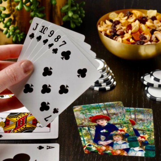 Renoir's Moeder en Kind Pokerkaarten
