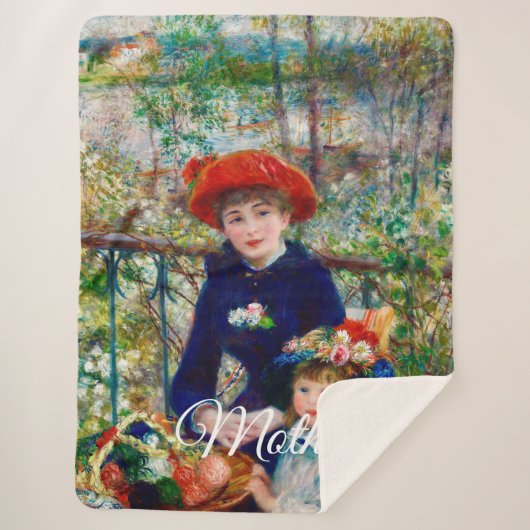 Renoir's Moeder en Kind Sherpa Deken (Voorkant)