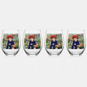Renoir's Moeder en Kind Wijnglas Zonder Voet