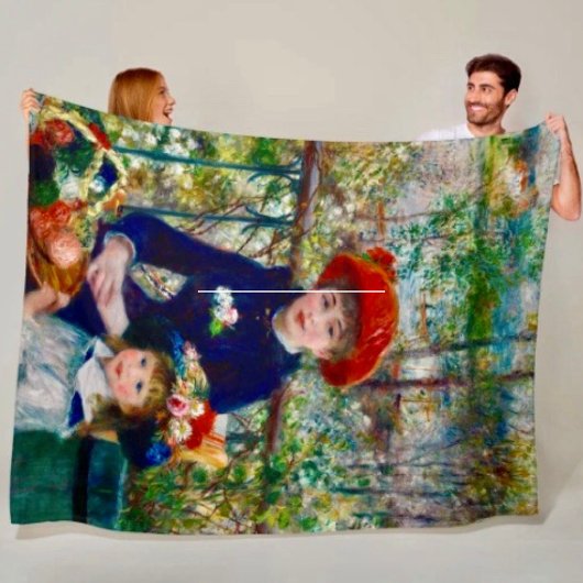 Renoir's Mother and Child Fleece Blanket Deken