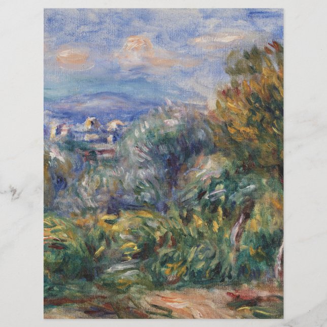 Renoir's Natuur Landscape Scrapbook Paper (Voorkant)