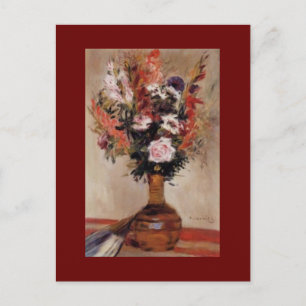 Renoir's Rozen in een Vase-stilstand Briefkaart