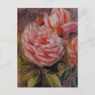 Renoir's Rozen in een Vase-stilstand Briefkaart