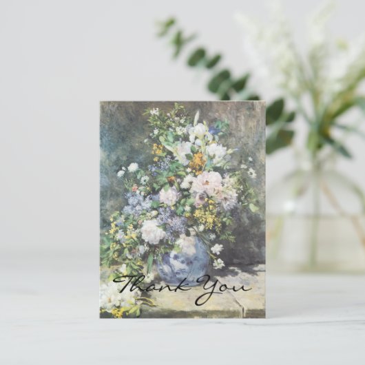 Renoir's Spring Bouquet Briefkaart (Staand voorkant)