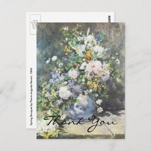 Renoir's Spring Bouquet Briefkaart (Voorkant / Achterkant)
