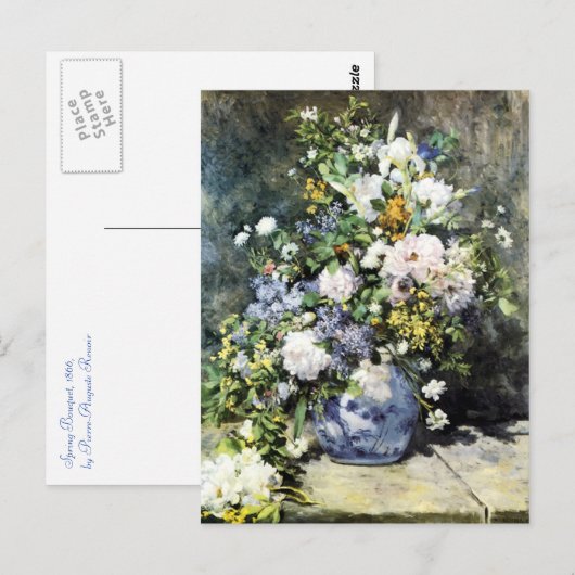 Renoir's "Spring Bouquet" - Briefkaart (Voorkant / Achterkant)