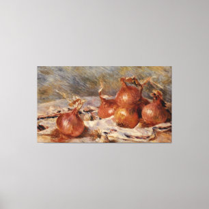 Renoir's stille leven met uien (1881) canvas afdruk