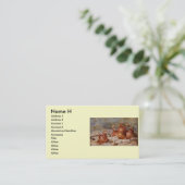 Renoir's stille leven met uien (1881) visitekaartje (Staand voorkant)