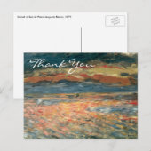 Renoir's Sunset in Zee Briefkaart (Voorkant / Achterkant)