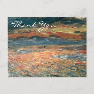 Renoir's Sunset in Zee Briefkaart
