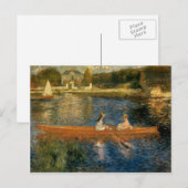 Renoir's The Seine at Asnières (The Skiff) ca. 187 Briefkaart (Voorkant / Achterkant)