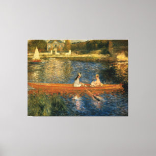Renoir's The Seine at Asnières (The Skiff) ca. 18 Canvas Afdruk