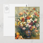 Renoir's Vase van Chrysanthema Briefkaart (Voorkant / Achterkant)