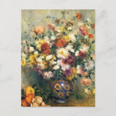 Renoir's Vase van Chrysanthema Briefkaart (Voorkant)