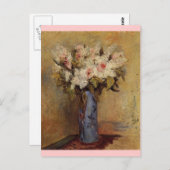 Renoir's Vase van Lilacs en Rozen Briefkaart (Voorkant / Achterkant)