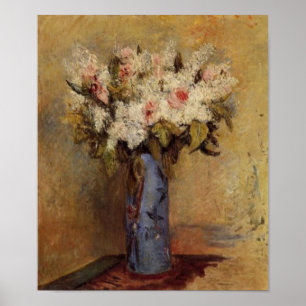 Renoir's Vase van Lilacs en Rozen Poster