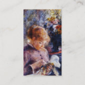 Renoir's Young Woman Sewing Visitekaartje (Achterkant)