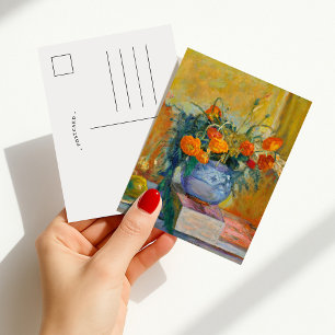 Renoncules au Vase Bleu   Pierre Bonnard Briefkaart