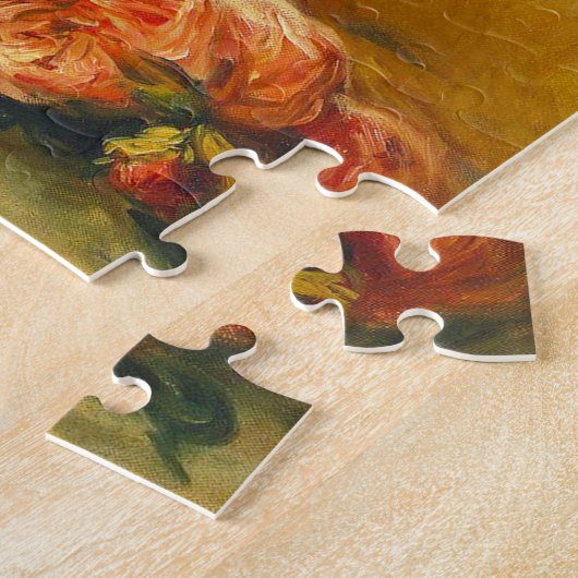 Renovale Rozen in een Vase Puzzle Legpuzzel (Zijkant)