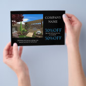 Renovatie Carpentry Bouw landschapsarchitectuur Flyer (Hand)