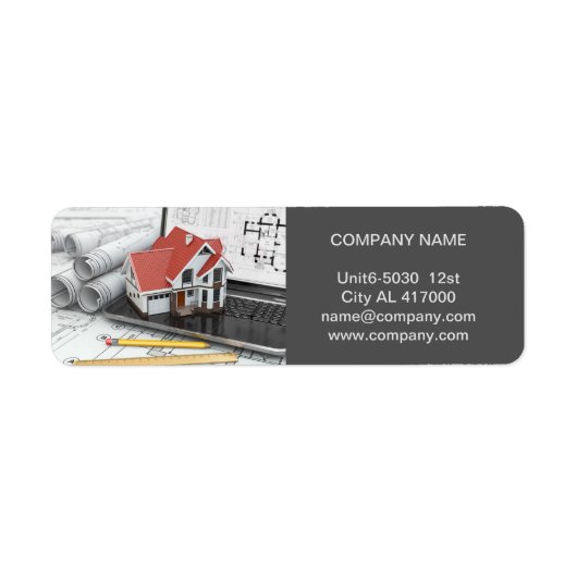 Renovatie Handyman Construction architect Etiket (Voorkant)