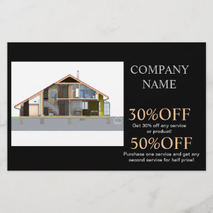 Renovatie klusjesman Bouw architect Flyer