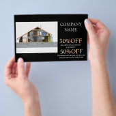 Renovatie klusjesman Bouw architect Flyer (Hand)