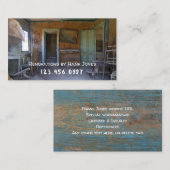 Renovatie oude aangepaste homekaarttemplate voor t visitekaartje (Voorkant / Achterkant)