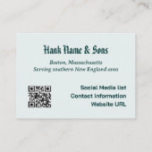 Renovatie oude aangepaste homekaarttemplate voor t visitekaartje (Achterkant)