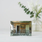 Renovatie oude aangepaste homekaarttemplate voor t visitekaartje (Staand voorkant)