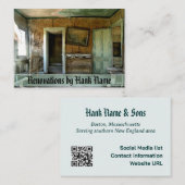 Renovatie oude aangepaste homekaarttemplate voor t visitekaartje (Voorkant / Achterkant)