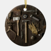 Renovatie Thema, Houden Carpentry Handymen en T Keramisch Ornament (Voorkant)